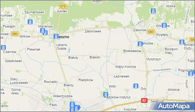 mapa Wąsy-Wieś, Wąsy-Wieś na mapie Targeo
