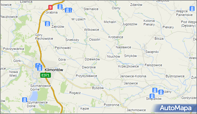 mapa Węgrce Szlacheckie, Węgrce Szlacheckie na mapie Targeo