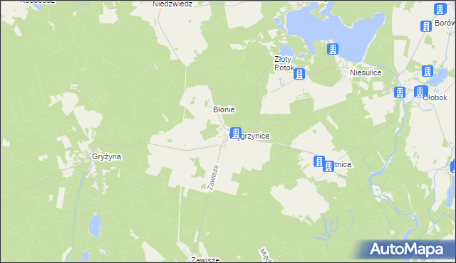 mapa Węgrzynice, Węgrzynice na mapie Targeo