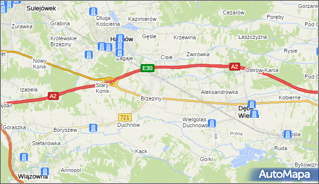 mapa Wielgolas Brzeziński, Wielgolas Brzeziński na mapie Targeo