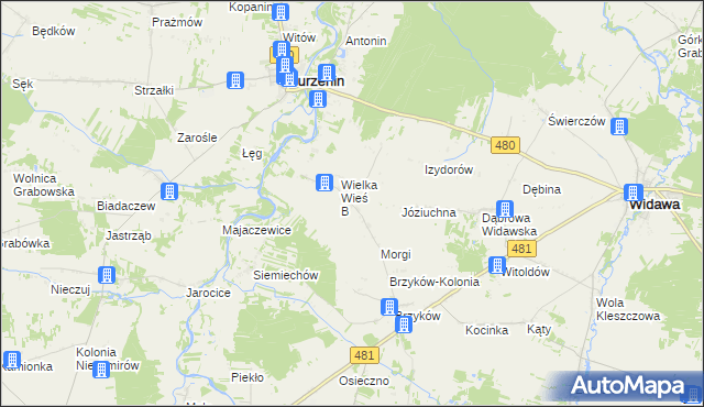 mapa Wielka Wieś A, Wielka Wieś A na mapie Targeo