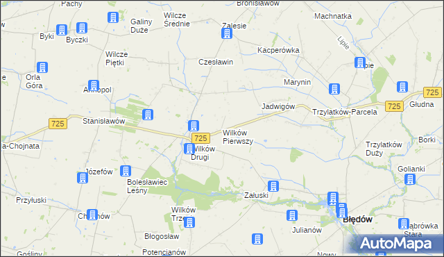 mapa Wilków Pierwszy, Wilków Pierwszy na mapie Targeo