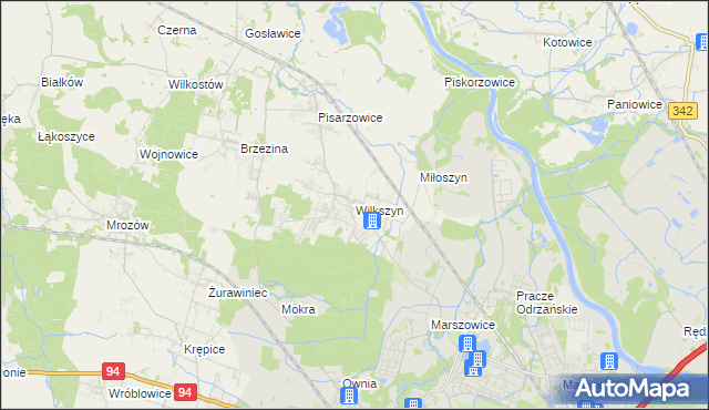 mapa Wilkszyn, Wilkszyn na mapie Targeo