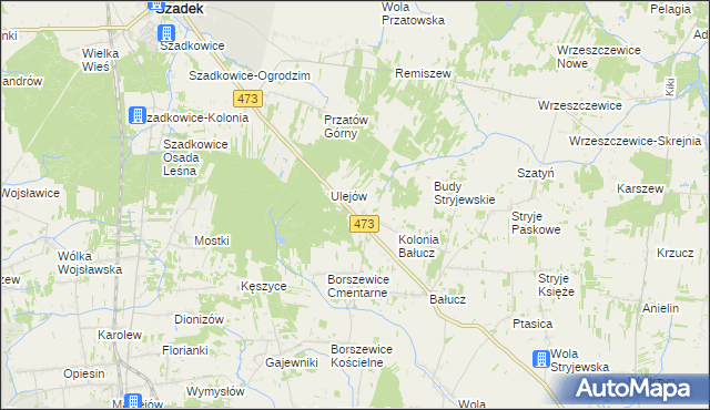 mapa Wincentów gmina Łask, Wincentów gmina Łask na mapie Targeo