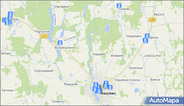mapa Wisławie, Wisławie na mapie Targeo
