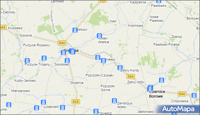 mapa Wiśniewo gmina Grudusk, Wiśniewo gmina Grudusk na mapie Targeo