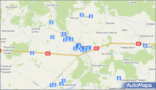 mapa Wisznice, Wisznice na mapie Targeo