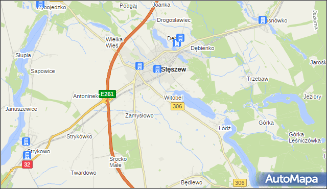 mapa Witobel, Witobel na mapie Targeo