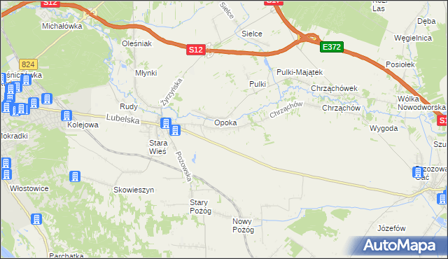 mapa Witowice gmina Końskowola, Witowice gmina Końskowola na mapie Targeo