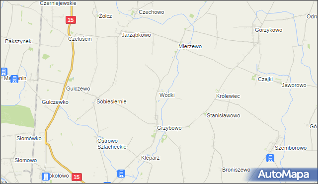 mapa Wódki, Wódki na mapie Targeo