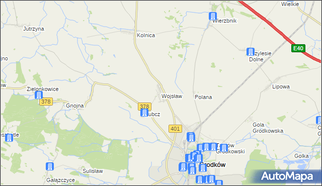 mapa Wojsław, Wojsław na mapie Targeo