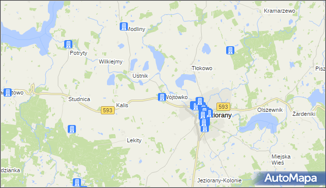 mapa Wójtówko, Wójtówko na mapie Targeo