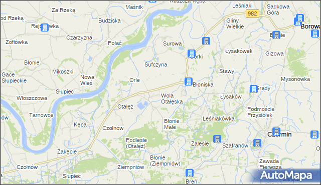 mapa Wola Otałęska, Wola Otałęska na mapie Targeo