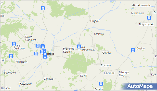 mapa Wola Proszkowska, Wola Proszkowska na mapie Targeo