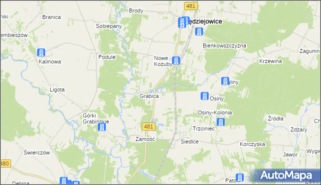 mapa Wola Wężykowa, Wola Wężykowa na mapie Targeo