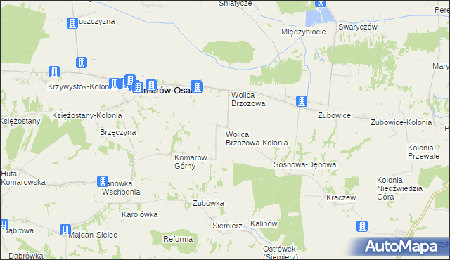 mapa Wolica Brzozowa-Kolonia, Wolica Brzozowa-Kolonia na mapie Targeo