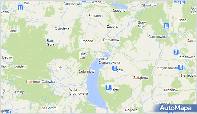 mapa Wólka Domaniowska, Wólka Domaniowska na mapie Targeo