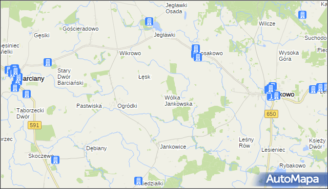 mapa Wólka Jankowska, Wólka Jankowska na mapie Targeo