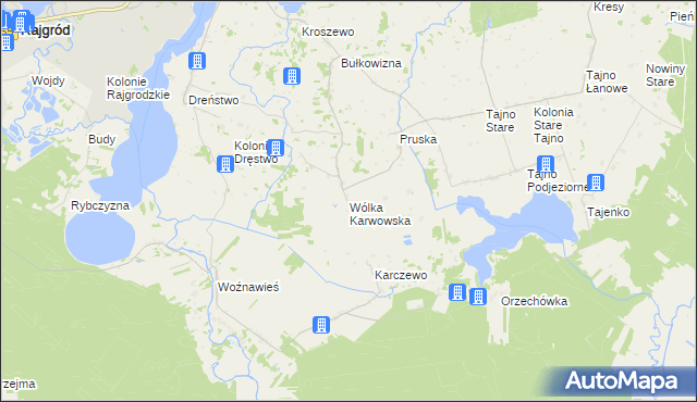 mapa Wólka Karwowska, Wólka Karwowska na mapie Targeo