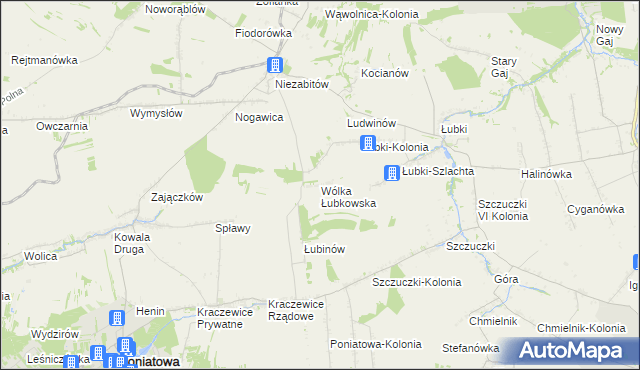 mapa Wólka Łubkowska, Wólka Łubkowska na mapie Targeo