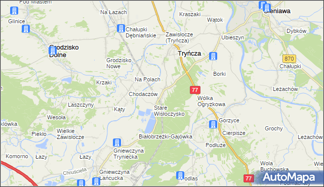 mapa Wólka Małkowa, Wólka Małkowa na mapie Targeo