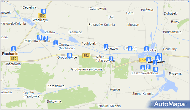 mapa Wólka Pukarzowska, Wólka Pukarzowska na mapie Targeo