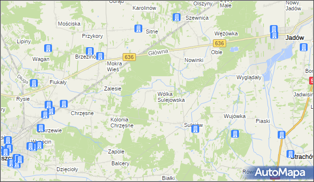 mapa Wólka Sulejowska, Wólka Sulejowska na mapie Targeo