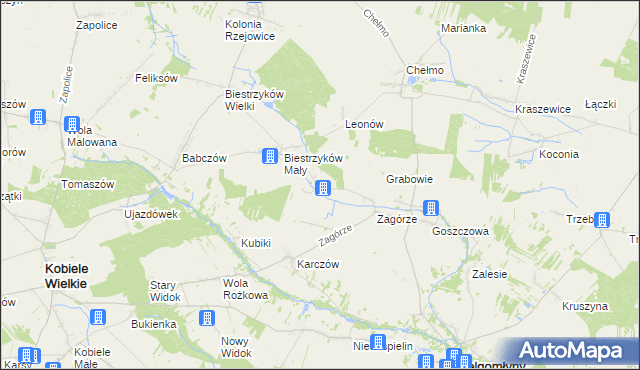 mapa Wólka Włościańska, Wólka Włościańska na mapie Targeo