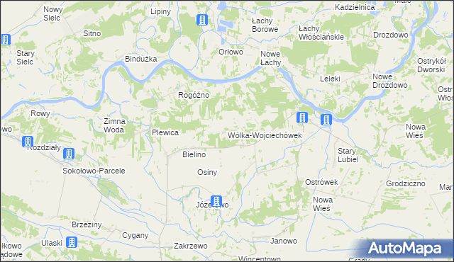 mapa Wólka-Wojciechówek, Wólka-Wojciechówek na mapie Targeo