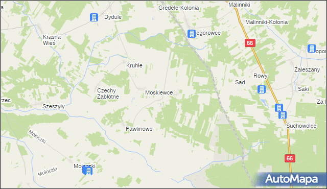 mapa Wólka Wygonowska, Wólka Wygonowska na mapie Targeo