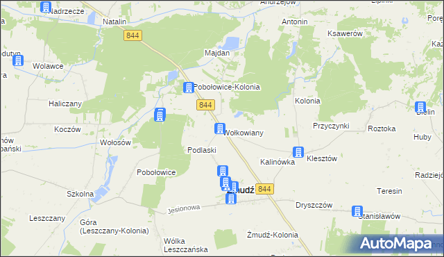 mapa Wołkowiany, Wołkowiany na mapie Targeo