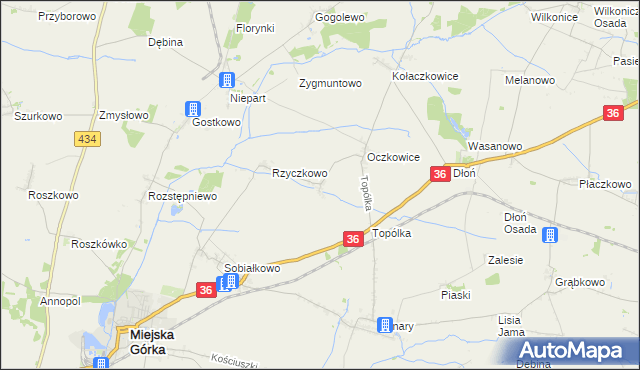 mapa Woszczkowo, Woszczkowo na mapie Targeo