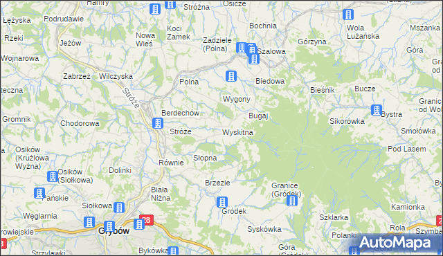 mapa Wyskitna, Wyskitna na mapie Targeo
