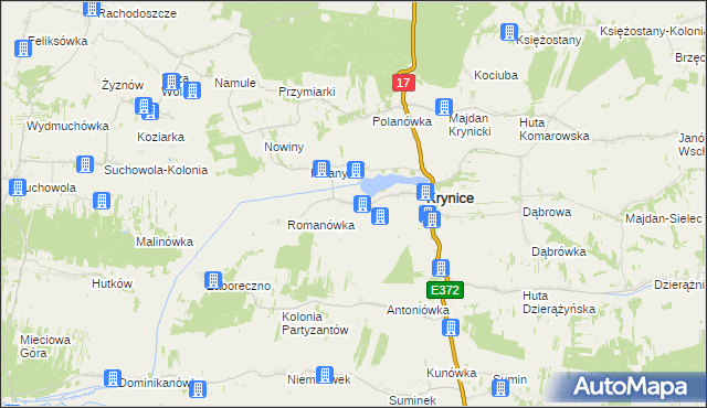 mapa Zadnoga, Zadnoga na mapie Targeo