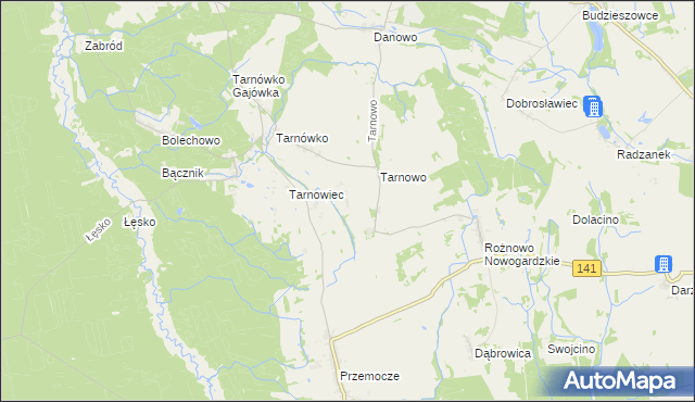 mapa Zagórce gmina Maszewo, Zagórce gmina Maszewo na mapie Targeo