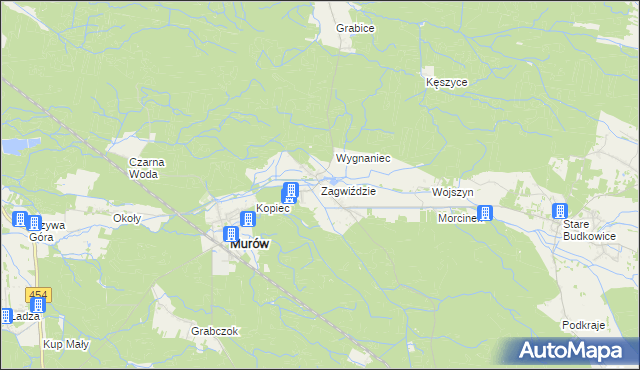 mapa Zagwiździe, Zagwiździe na mapie Targeo