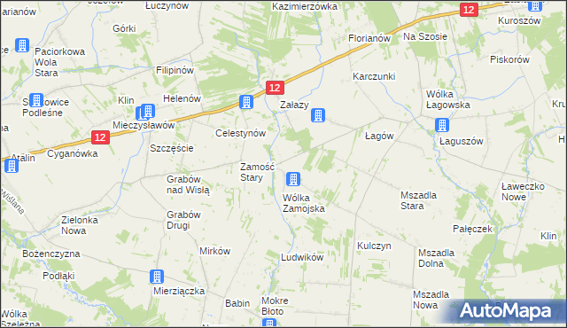 mapa Zamość Nowy, Zamość Nowy na mapie Targeo