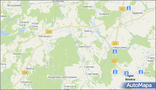 mapa Zaskoczyn, Zaskoczyn na mapie Targeo