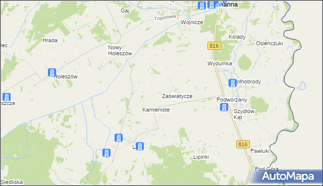 mapa Zaświatycze, Zaświatycze na mapie Targeo