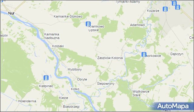 mapa Zaszków-Kolonia, Zaszków-Kolonia na mapie Targeo