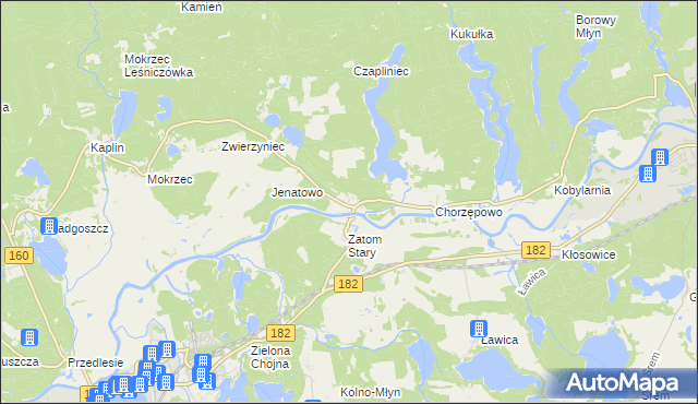 mapa Zatom Nowy, Zatom Nowy na mapie Targeo