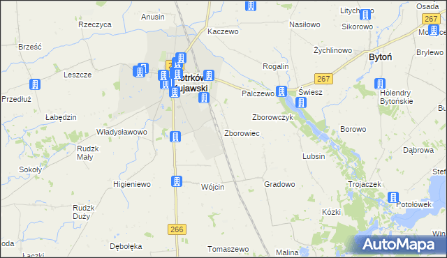 mapa Zborowiec, Zborowiec na mapie Targeo