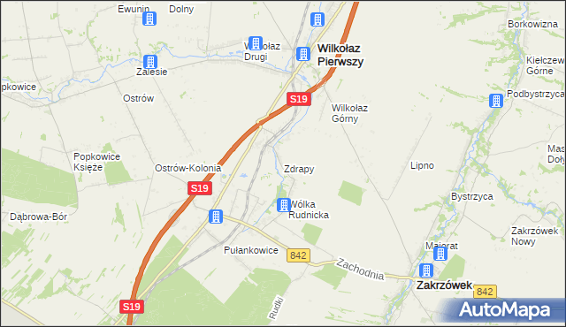 mapa Zdrapy gmina Wilkołaz, Zdrapy gmina Wilkołaz na mapie Targeo