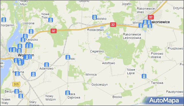 mapa Zdrogowo gmina Wolsztyn, Zdrogowo gmina Wolsztyn na mapie Targeo
