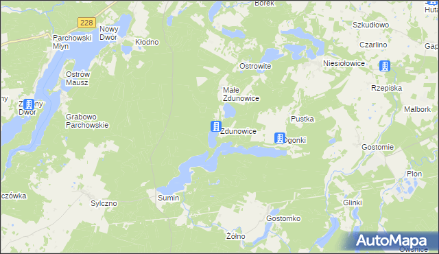 mapa Zdunowice, Zdunowice na mapie Targeo