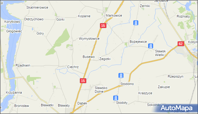 mapa Żegotki, Żegotki na mapie Targeo