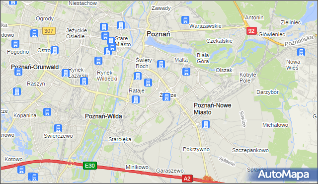 mapa Żegrze, Żegrze na mapie Targeo