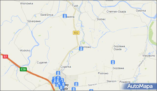 mapa Żelichowo gmina Nowy Dwór Gdański, Żelichowo gmina Nowy Dwór Gdański na mapie Targeo