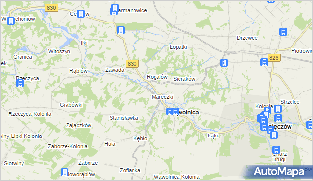 mapa Zgórzyńskie, Zgórzyńskie na mapie Targeo