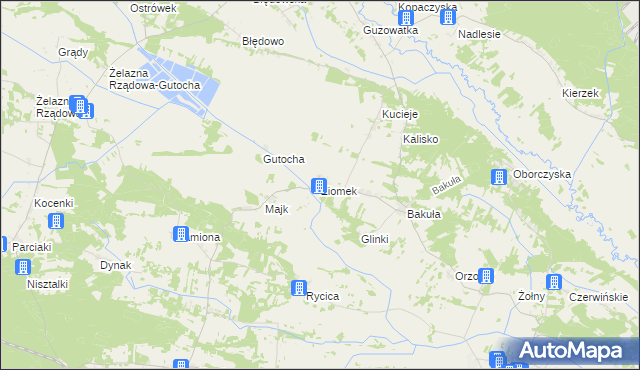 mapa Ziomek, Ziomek na mapie Targeo